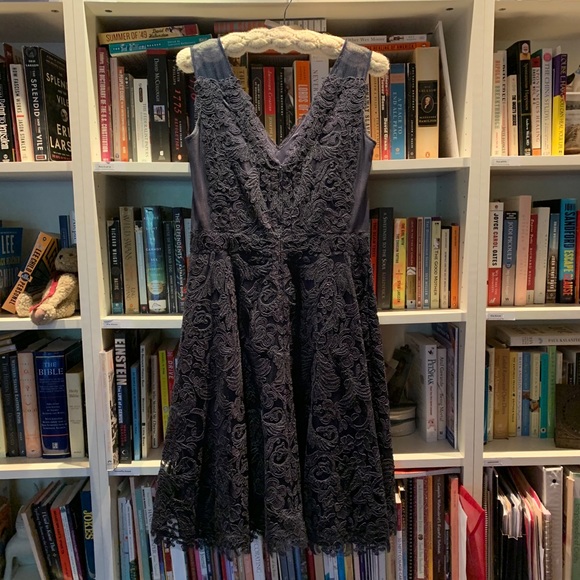 Tadashi Shoji Lace Fit and Flare Dress - Picture 3 of 9